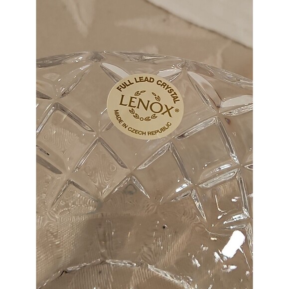 Lenox Full Lead Crystal 5" Candy Dish made in Czech Rep. Excellent Condition - Picture 5 of 7